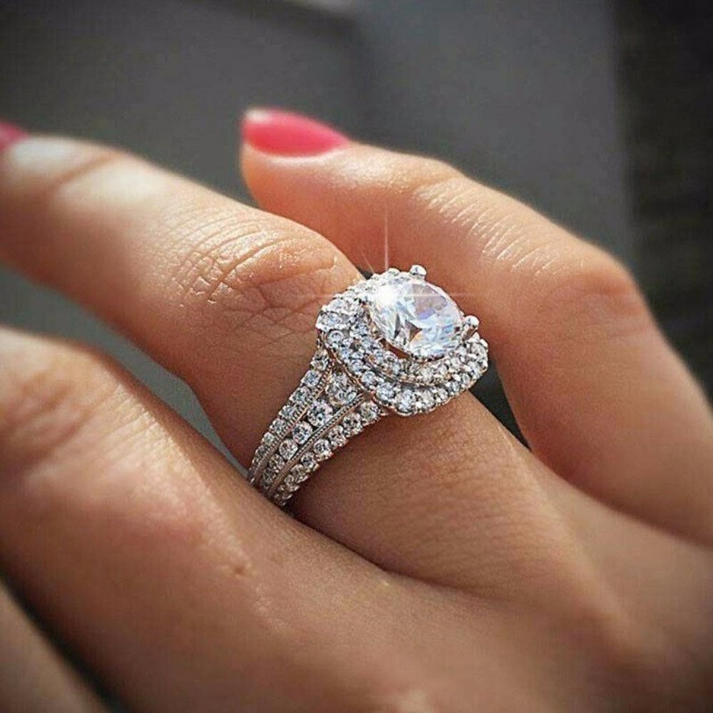 New Sunshine 925 Silver White Sapphire Ring - Picture 2 of 4